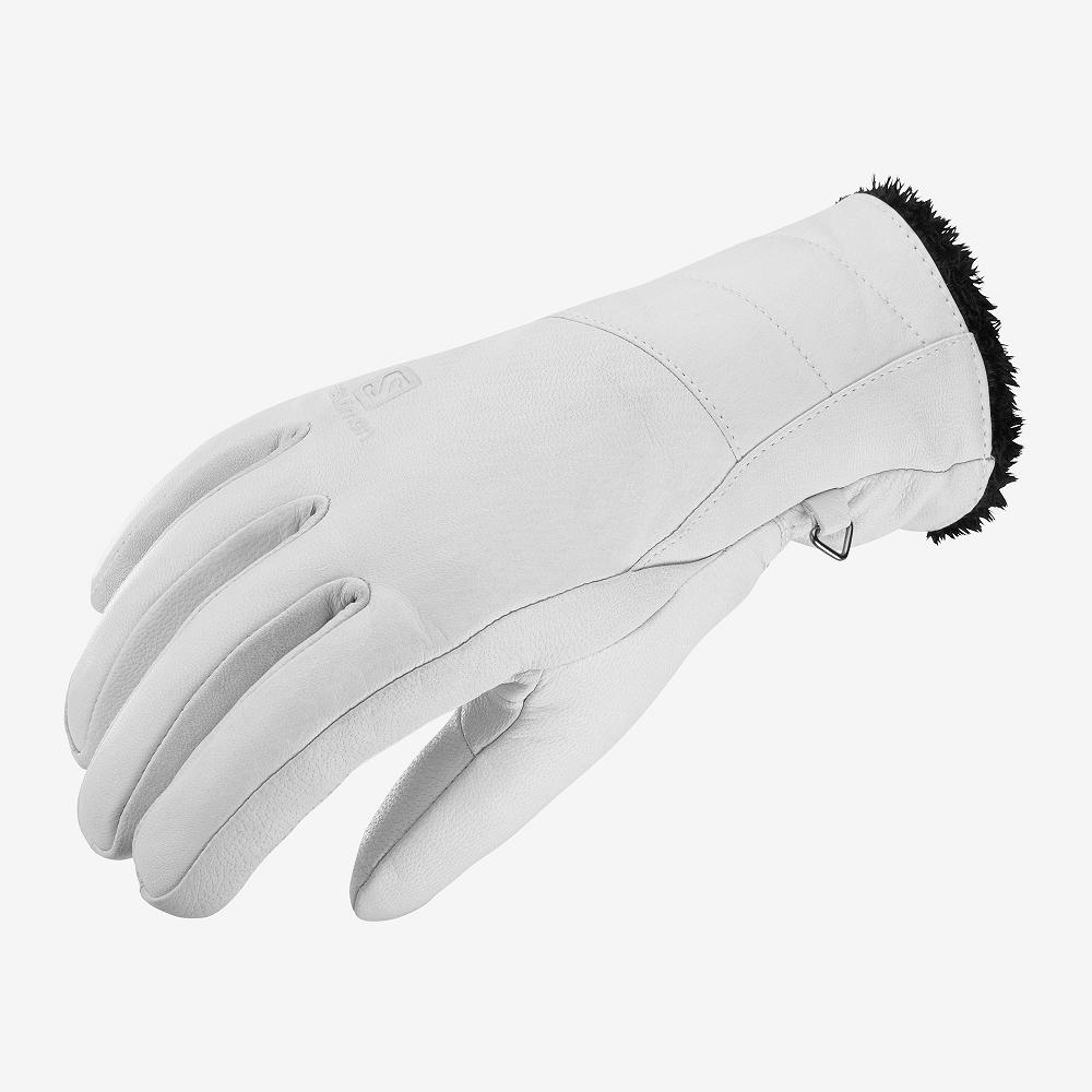 Gants Salomon Femme Blanche - Salomon NATIVE W - France (2094-QZUNA)